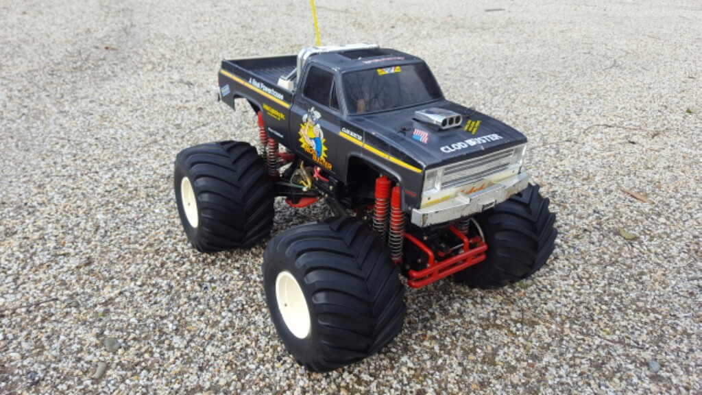 Tamiya Vintage RC Clod Buster Monster Truck 4x4x4 Poster for Sale