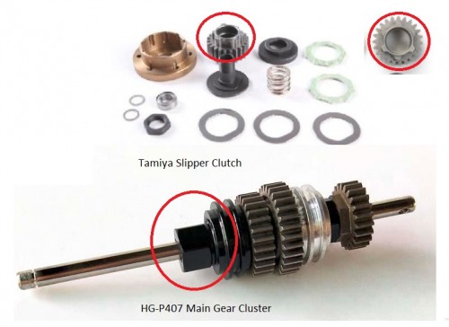 Bruiser Clutch vs HG-P407 input shaft assembly.jpg