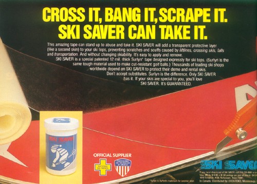 Ski Saver ad