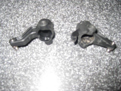 Two different steering blocks