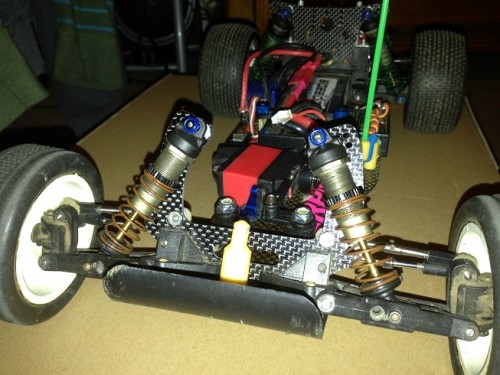 front shock tower with shocks