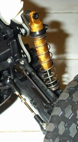 Front shock mount with longer shock