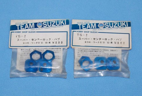 suzuki TS-2 yokomo works91 93 alum blue adapter set.JPG